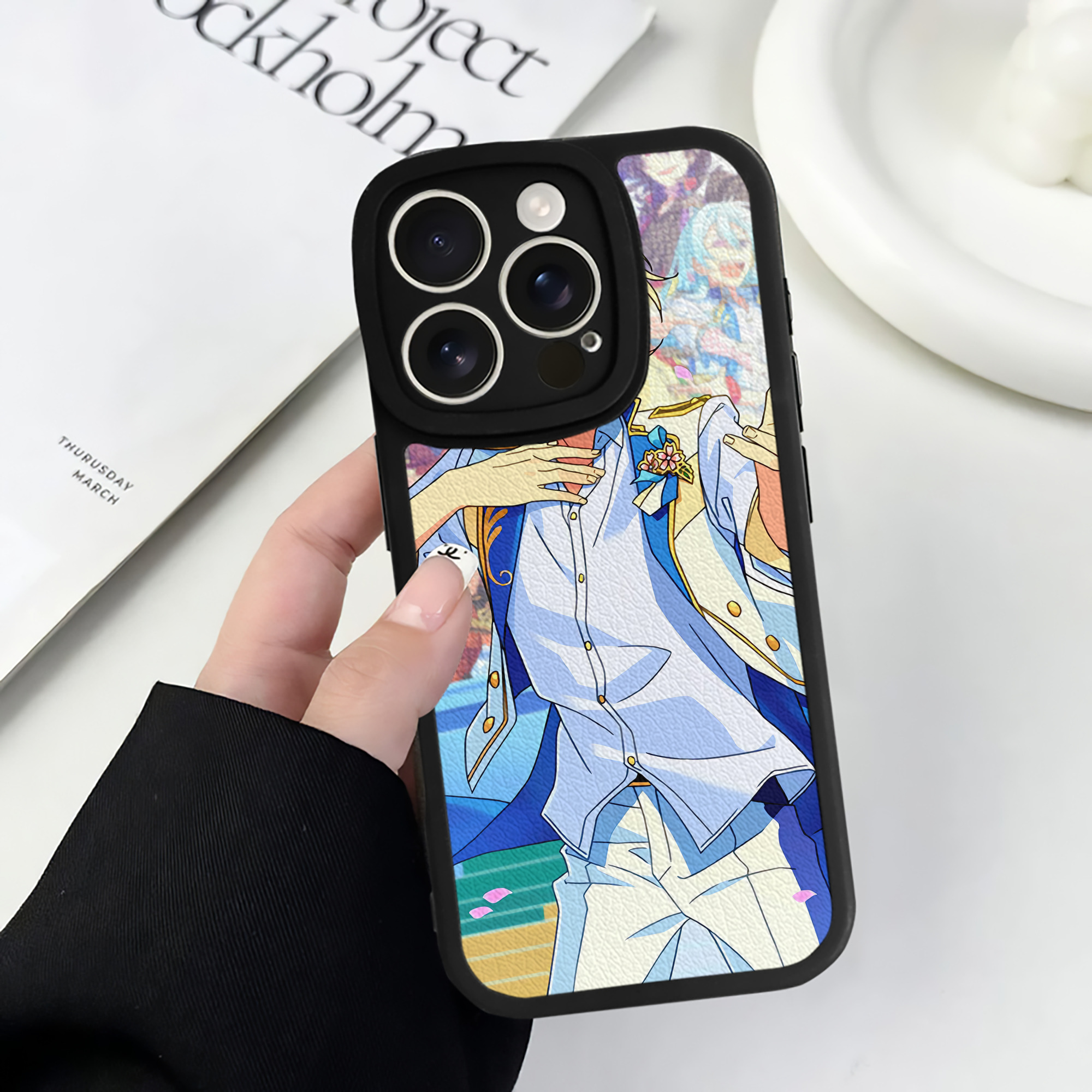 （画像用） あんさんぶるスターズ! Ensemble Stars 【iPhone 16シリーズ対応】シリコンスマホケース（レザー調） 材質：シリコン